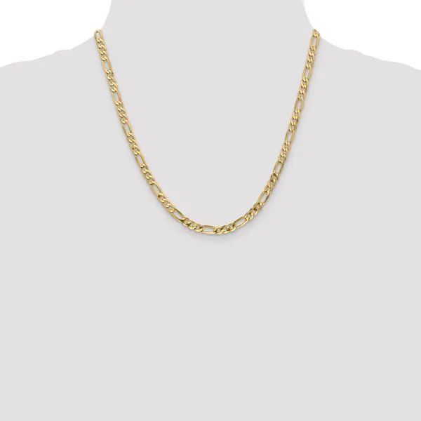 Leslie's 14K 5mm Flat Figaro Chain Image 4 Diamond Design Jewelers Somerset, KY