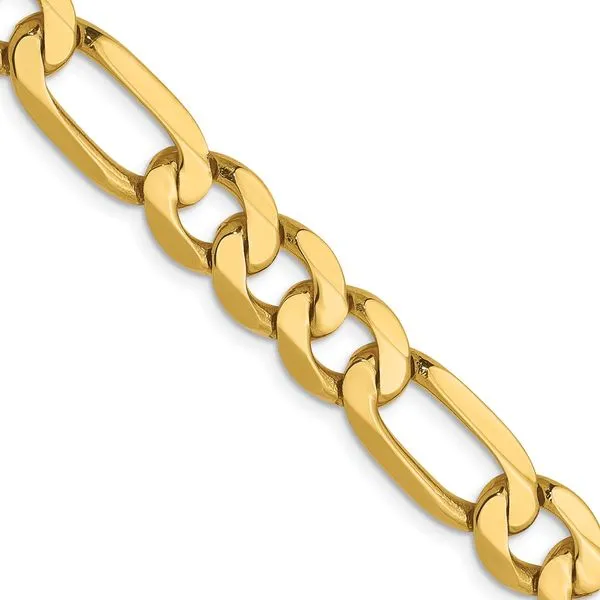 Leslie's 14K 7.5mm Flat Figaro Chain Fairfield Center Jewelers Fairfield, CT