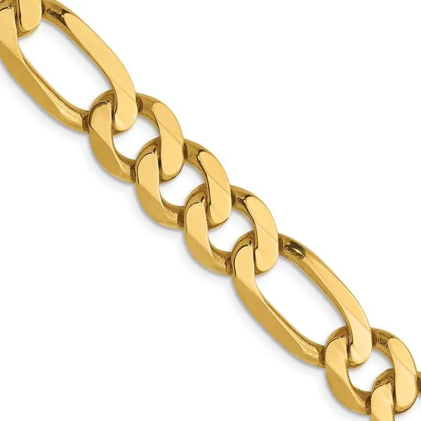 Leslie's 14K 8.75mm Flat Figaro Chain Johnson Jewellers Lindsay, ON