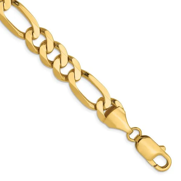 Leslie's 14K 8.75mm Flat Figaro Chain Johnson Jewellers Lindsay, ON