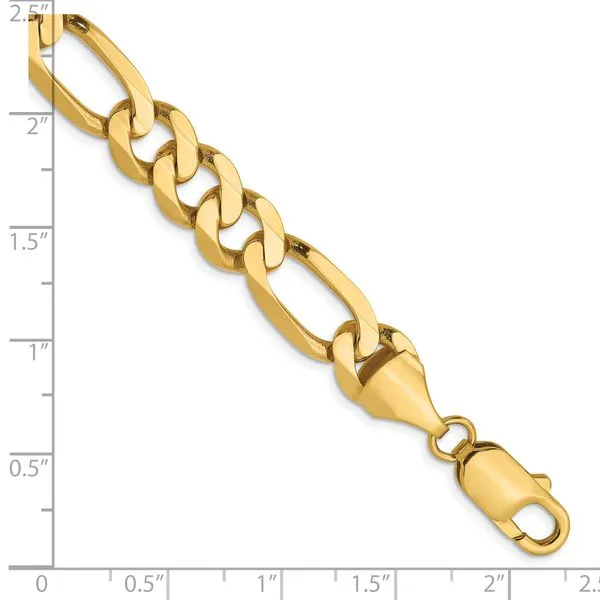 Leslie's 14K 8.75mm Flat Figaro Chain Image 2 Johnson Jewellers Lindsay, ON