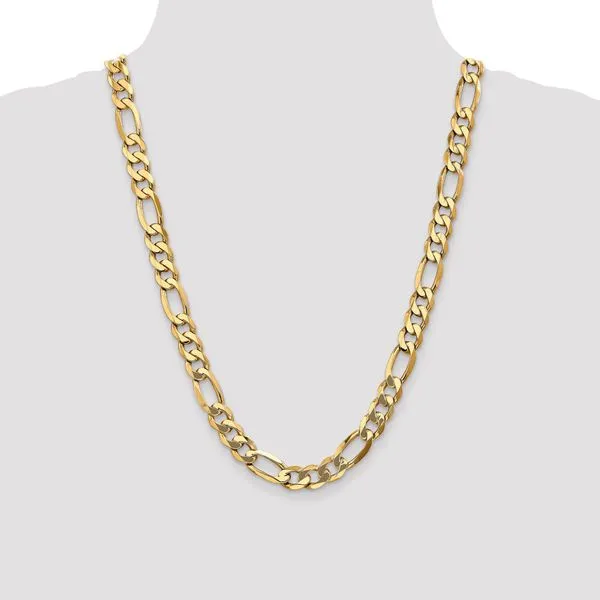 Leslie's 14K 10mm Flat Figaro Chain Image 4 Johnson Jewellers Lindsay, ON