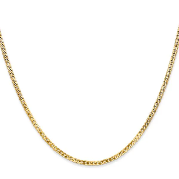 Leslie's 14K 2.2mm Flat Beveled Curb Chain Image 2 Diamond Design Jewelers Somerset, KY