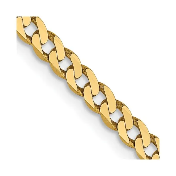 Leslie's 14K 2.3mm Flat Beveled Curb Chain Diny's Jewelers Middleton, WI