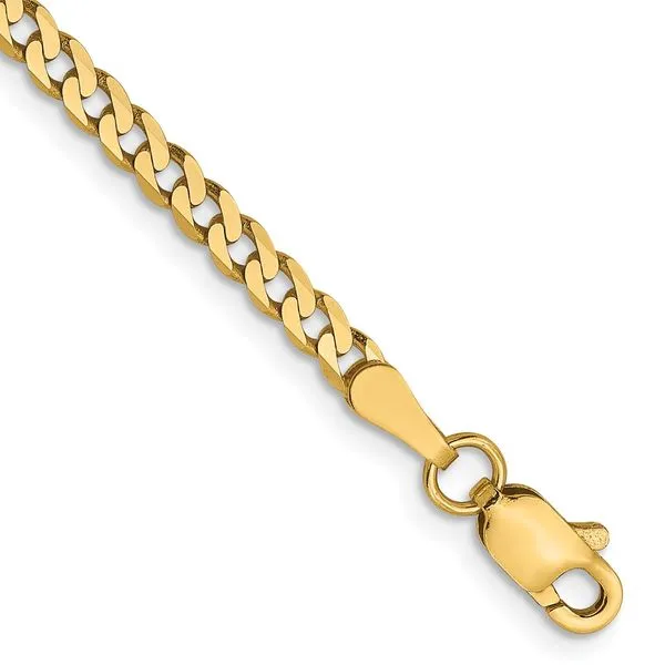 Leslie's 14K 2.3mm Flat Beveled Curb Chain Albert's Jewelers Kingsland, GA