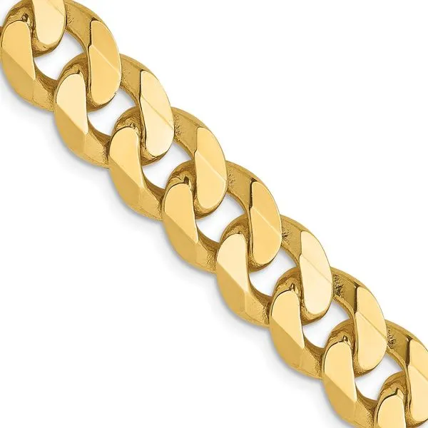 Leslie's 14K 8.75mm Flat Beveled Curb Chain Atlanta West Jewelry Douglasville, GA