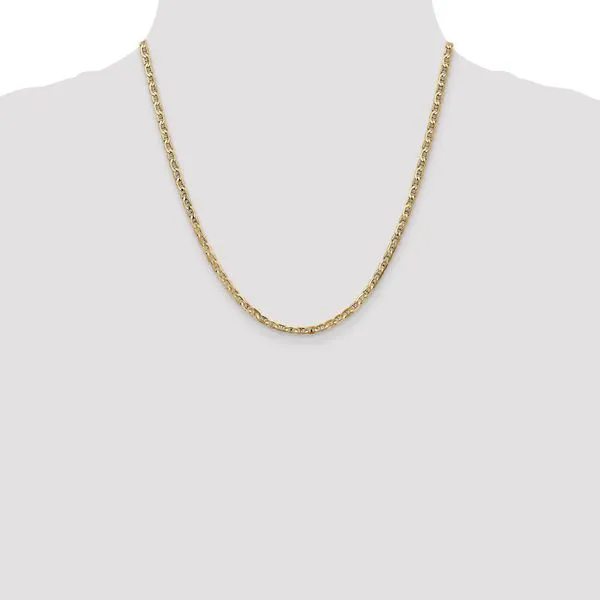 Leslie's 14K 3mm Concave Anchor Chain Image 4 Arlene's Fine Jewelry Vidalia, GA