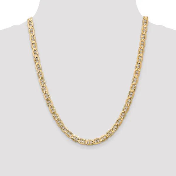 Leslie's 14K 6.25mm Concave Anchor Chain Image 4 Atlanta West Jewelry Douglasville, GA