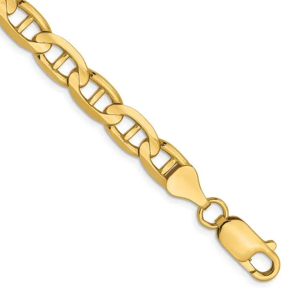 Leslie's 14K 6.25mm Concave Anchor Chain Diny's Jewelers Middleton, WI
