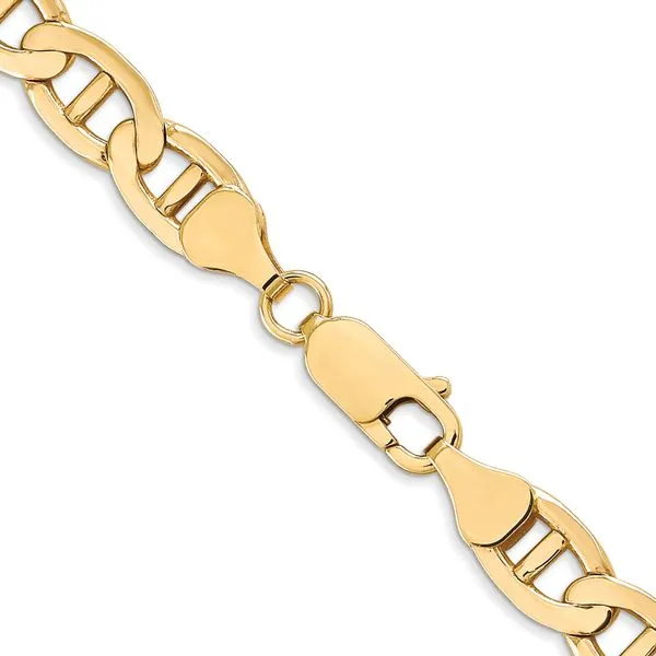 Leslie's 14K 7mm Concave Anchor Chain Image 3 Johnson Jewellers Lindsay, ON