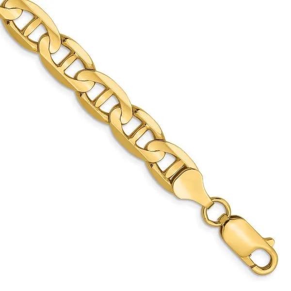 Leslie's 14K 7mm Concave Anchor Chain Diamond Design Jewelers Somerset, KY