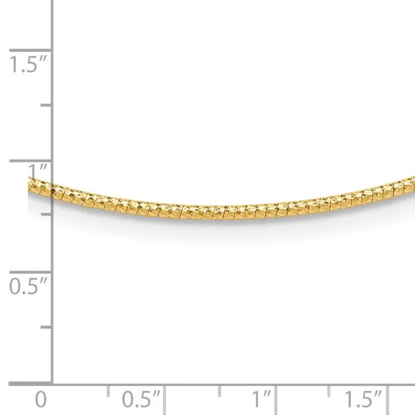Leslie's 14K 1.5mm D/C Neckwire Necklace Image 4 Diamond Design Jewelers Somerset, KY