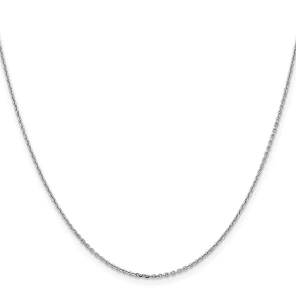 Leslie's 14K White Gold 1.4mm D/C Cable Chain Image 2 Johnson Jewellers Lindsay, ON