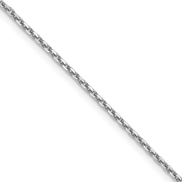 Leslie's 14K White Gold 1.4mm D/C Cable Chain Johnson Jewellers Lindsay, ON