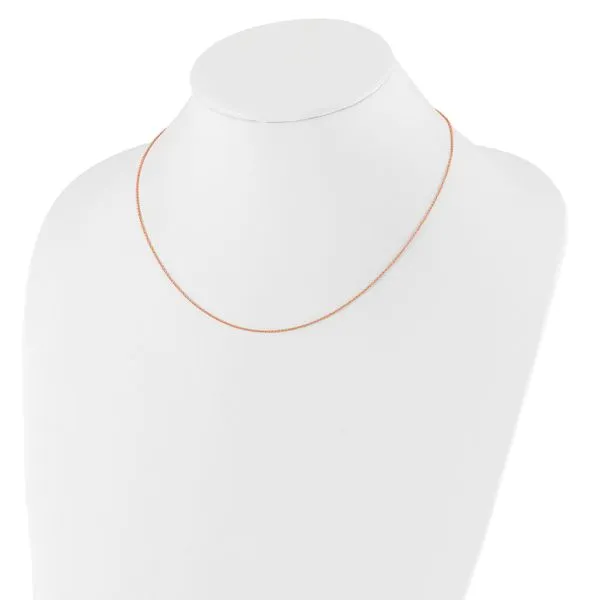 Leslie's 14k Rose Gold 1.25mm Round Cable 1in+1in Adjustable Chain Image 2 Diamond Design Jewelers Somerset, KY