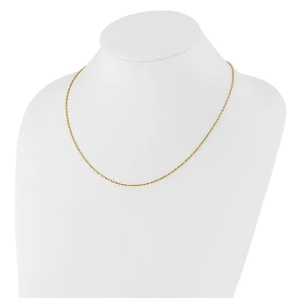 Leslie's 14K Adjustable 1.35mm  Round Box Chain Image 2 Johnson Jewellers Lindsay, ON