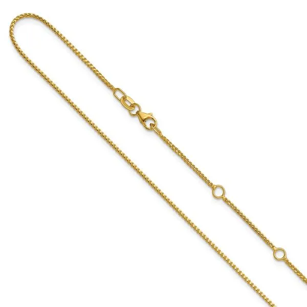 Leslie's 14K 1.1mm Franco 1in+1in Adjustable Chain Moseley Diamond Showcase Inc Lexington, SC
