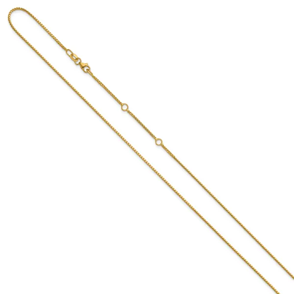 Leslie's 14K 1.1mm Franco 1in+1in Adjustable Chain Image 2 Diny's Jewelers Middleton, WI