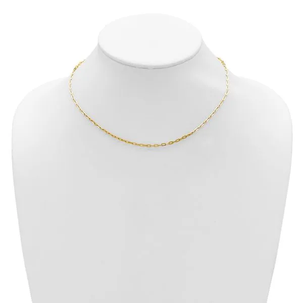 Leslie's 14K 1.1mm Franco 1in+1in Adjustable Chain Image 3 Diny's Jewelers Middleton, WI