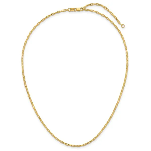 Leslie's 14K 1.1mm Franco 1in+1in Adjustable Chain Image 4 Diny's Jewelers Middleton, WI