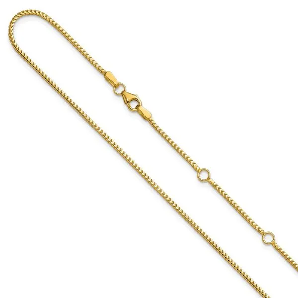 Leslie's 14K 1.25mm Franco 1in+1in Adjustable Chain Trenton Jewelers Ltd. Trenton, MI