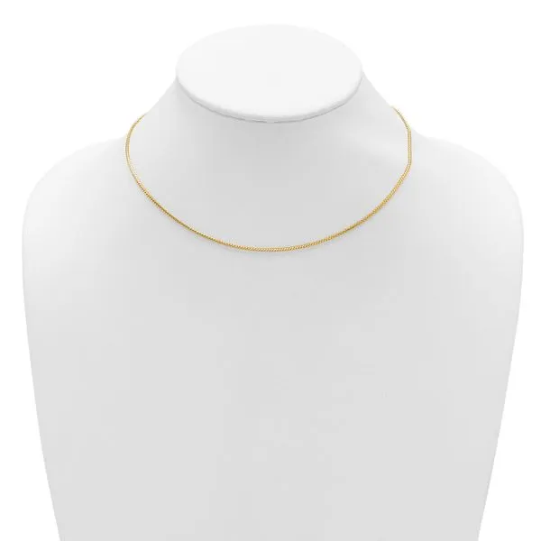 Leslie's 14K 1.25mm Franco 1in+1in Adjustable Chain Image 3 Trenton Jewelers Ltd. Trenton, MI