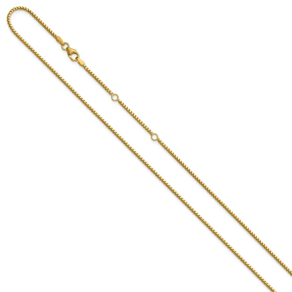Leslie's 14K 1.5mmmm Franco 1in+1in Adjustable Chain Image 2 Albert's Jewelers Kingsland, GA