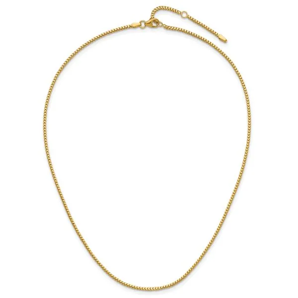 Leslie's 14K 1.5mmmm Franco 1in+1in Adjustable Chain Image 4 Jerald Jewelers Latrobe, PA
