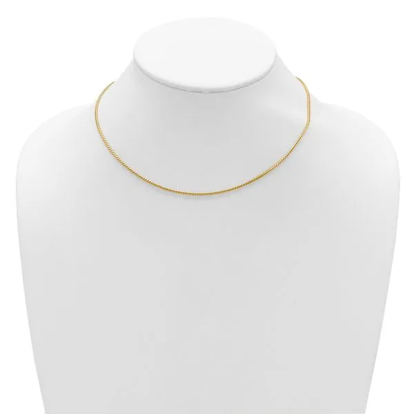 Leslie's 14K 1.5mmmm Franco 1in+1in Adjustable Chain Image 3 Tidwells of Greenwood Greenwood, SC