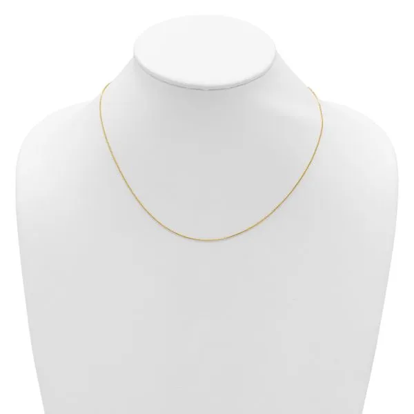 Leslie's 14K .65mm D/C Spiga 1in+1in Adjustable Chain Image 4 Diny's Jewelers Middleton, WI