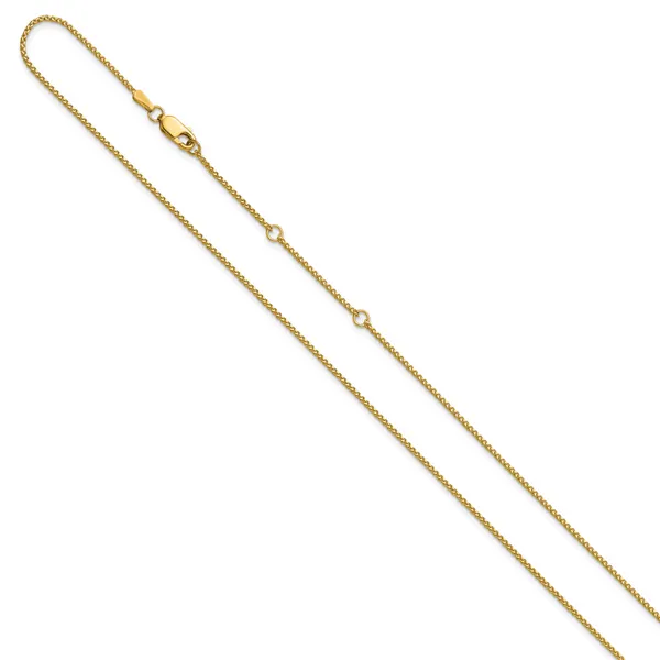 Leslie's 14K 1.2mm D/C Spiga 1in+1in Adjustable Chain Image 2 Moseley Diamond Showcase Inc Lexington, SC
