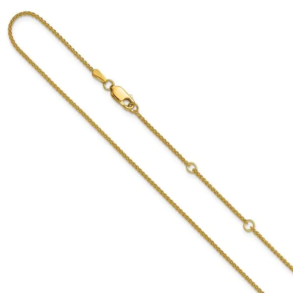 Leslie's 14K 1.2mm Baby Spiga 1in+1in Adjustable Chain Grayson & Co. Jewelers Iron Mountain, MI