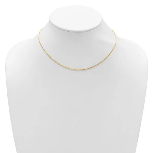 Leslie's 14K 1.2mm Baby Spiga 1in+1in Adjustable Chain Image 3 G.G. Gems, Inc. Scottsdale, AZ
