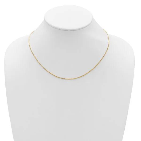 Leslie's 14K 1.2mm Baby Spiga 1in+1in Adjustable Chain Image 4 G.G. Gems, Inc. Scottsdale, AZ
