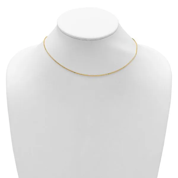 Leslie's 14K 1mm Box 1in+1in Adjustable Chain Image 3 Grayson & Co. Jewelers Iron Mountain, MI