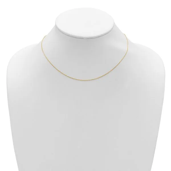 Leslie's 14k .85mm D/C Square Cable 1in+1in Adjustable Chain Image 3 Grayson & Co. Jewelers Iron Mountain, MI