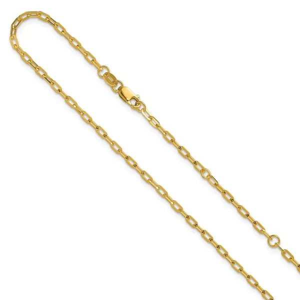 Leslie's 14K 2.0mm Flat Cable 1in+1in Adjustable Chain Jerald Jewelers Latrobe, PA