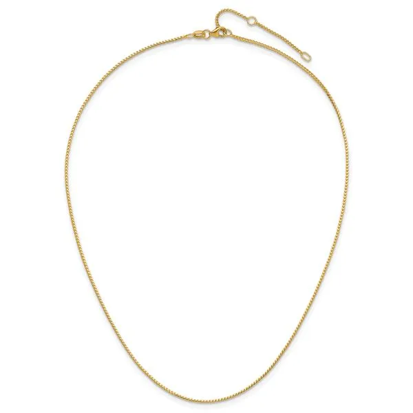 Leslie's 14K 2.0mm Flat Cable 1in+1in Adjustable Chain Image 4 Jerald Jewelers Latrobe, PA