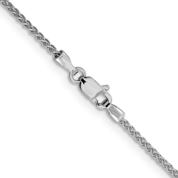 Leslie's 14K White Gold 1.5mm Spiga Chain Image 3 Johnson Jewellers Lindsay, ON