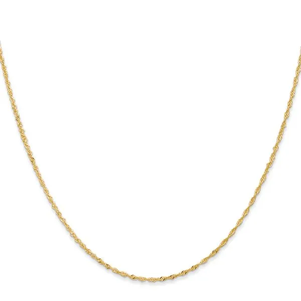 Leslie's 14K 1mm Singapore with Lobster Clasp Chain Image 2 Johnson Jewellers Lindsay, ON