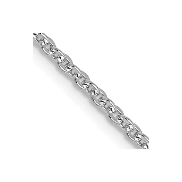 Leslie's 14K White Gold 1.7mm Flat Cable Chain Johnson Jewellers Lindsay, ON