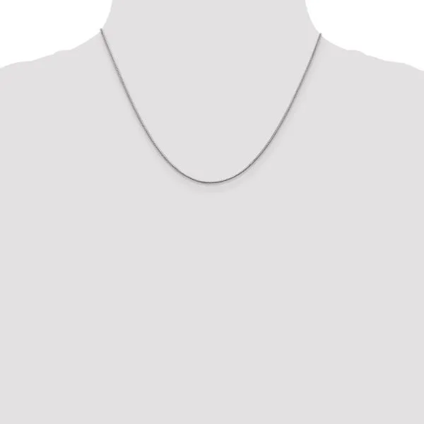 Leslie's 14K White Gold 1mm Round Snake Chain Image 4 Johnson Jewellers Lindsay, ON