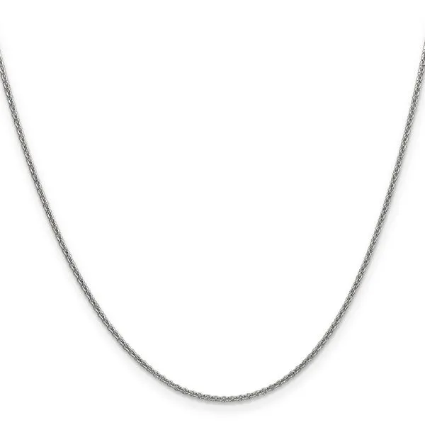Leslie's 14K White Gold 1.6mm Round Cable Chain Image 2 Johnson Jewellers Lindsay, ON
