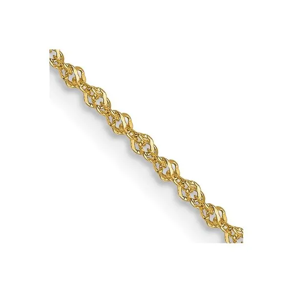 Leslie's 14K 1mm Sparkle Singapore Chain Albert's Jewelers Kingsland, GA