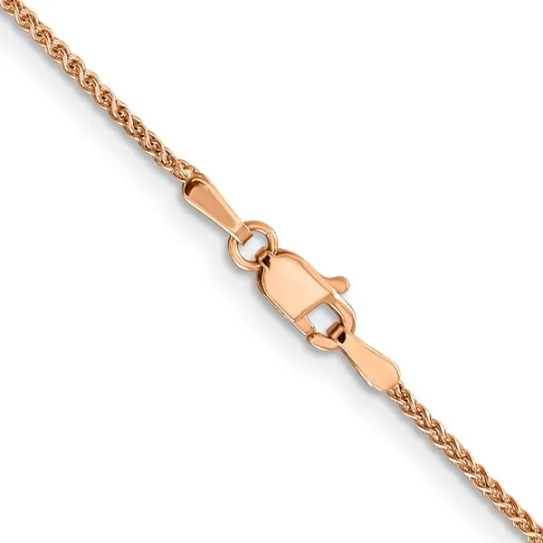 Leslie's 14K Rose Gold 1.2mm Spiga Chain Image 3 Johnson Jewellers Lindsay, ON