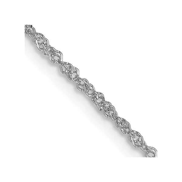 18K Leslie's WG 1.1mm Singapore Chain Albert's Jewelers Kingsland, GA