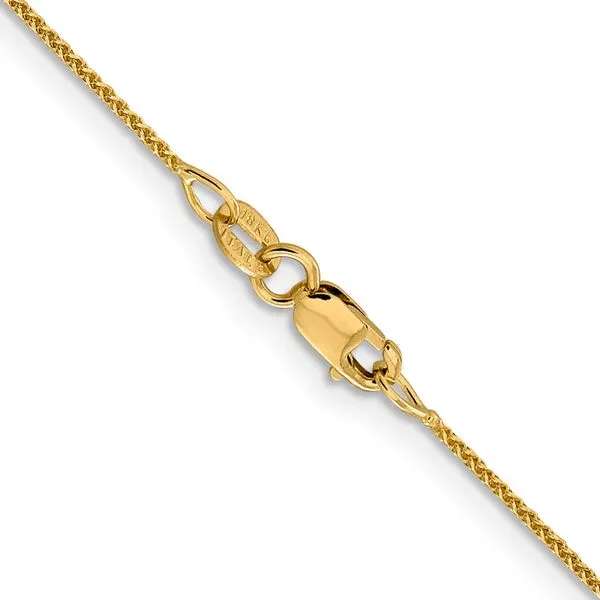 18K Leslie's 1mm D/C Spiga Chain Image 3 Johnson Jewellers Lindsay, ON