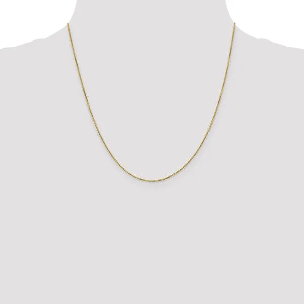 18K Leslie's .9mm Box Chain Image 4 G.G. Gems, Inc. Scottsdale, AZ