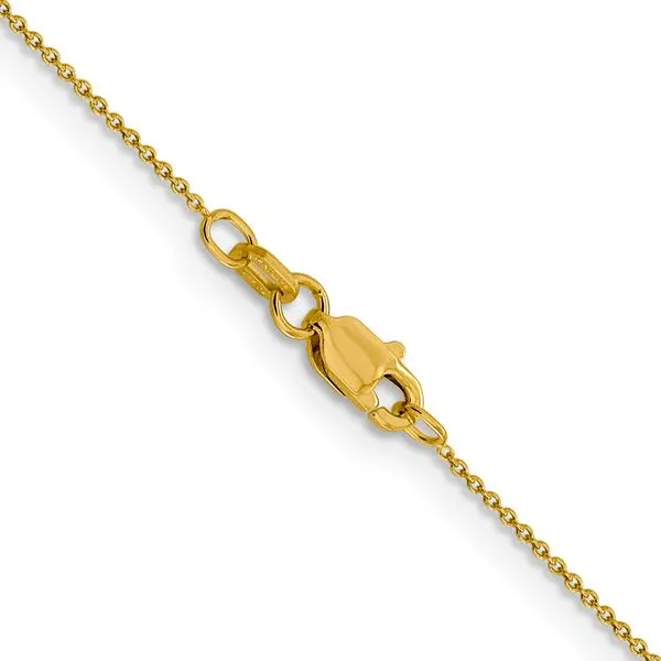 Leslie's 14K .8mm Round Cable Chain Image 3 Albert's Jewelers Kingsland, GA