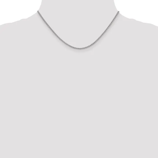 Leslie's 14K White Gold 2.1mm Spiga Chain Image 4 Diamond Design Jewelers Somerset, KY